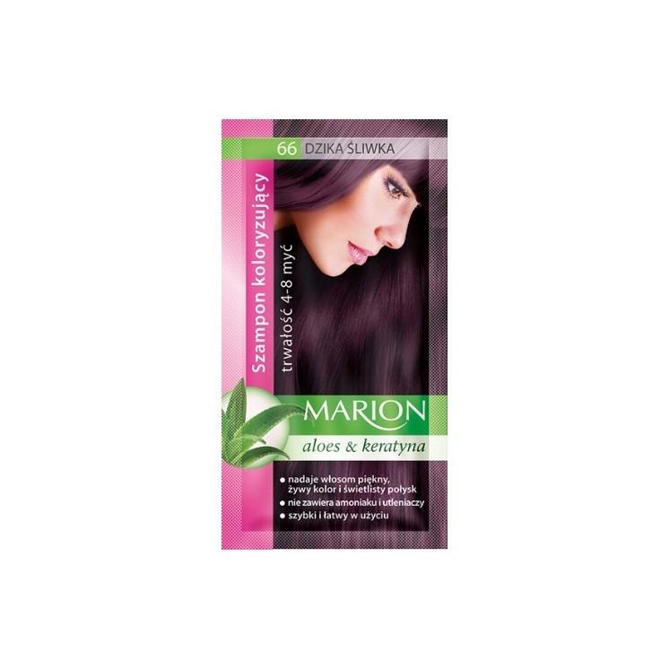 Marion Färbeshampoo mit Aloe-Extrakt 4-8 Wäschen /66/ Wild Plum 40 ml(28-02-2026)