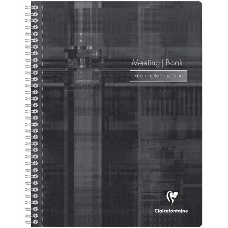 Meeting Book cahier reliure intégrale A4+ 160 pages détachables Couleur aléatoire - Assortis