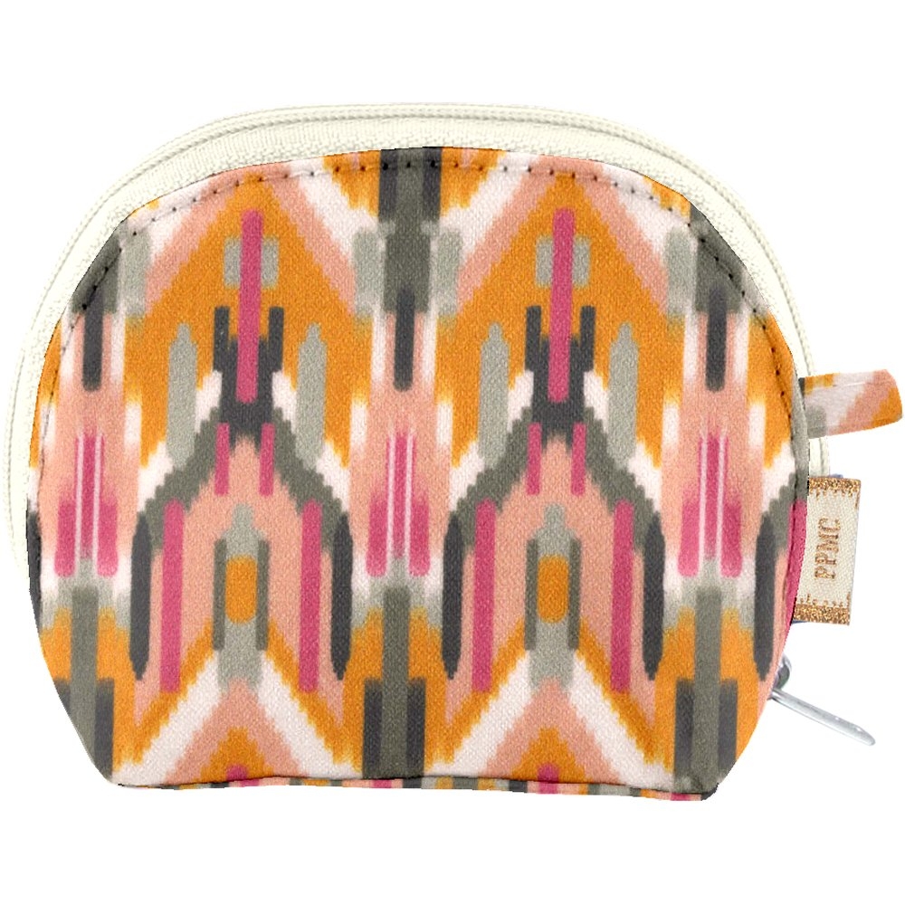Porte-Monnaie À Soufflet Ikat Ocre