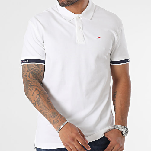 Polo Manches Courtes Classic Linear 7282 Blanc