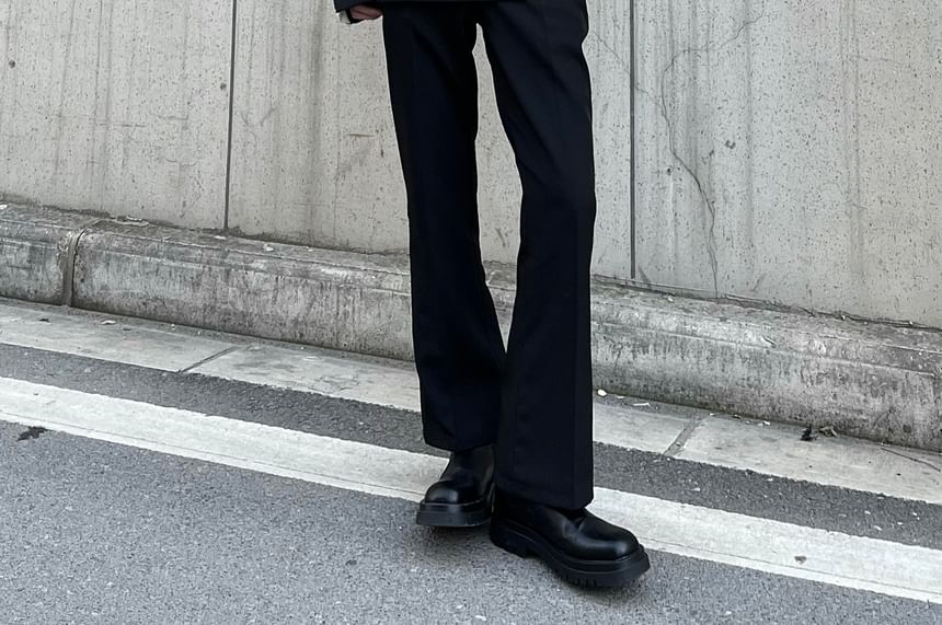 Kimeya - Mid Rise Plain Flared Pants