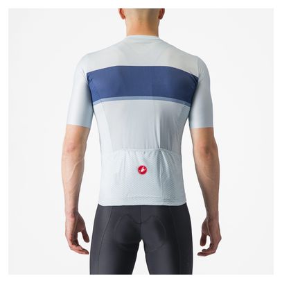 Maillot Manches Courtes Castelli Tradizione Bleu/Bleu Clair