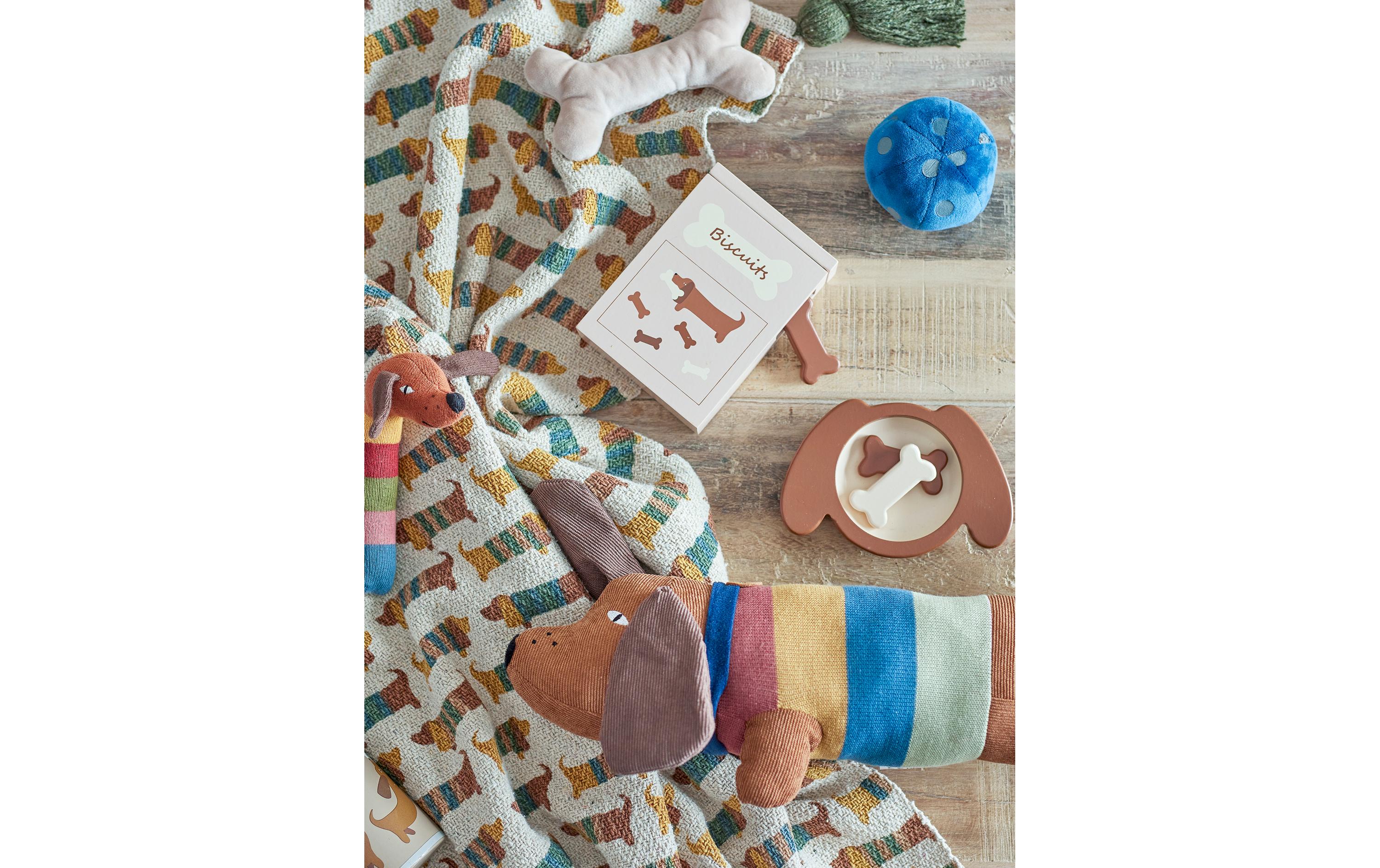 Kuscheldecke Charlie 160 x 130 cm, BraunDecke zum Kuscheln aus Baumwolle und Polyester