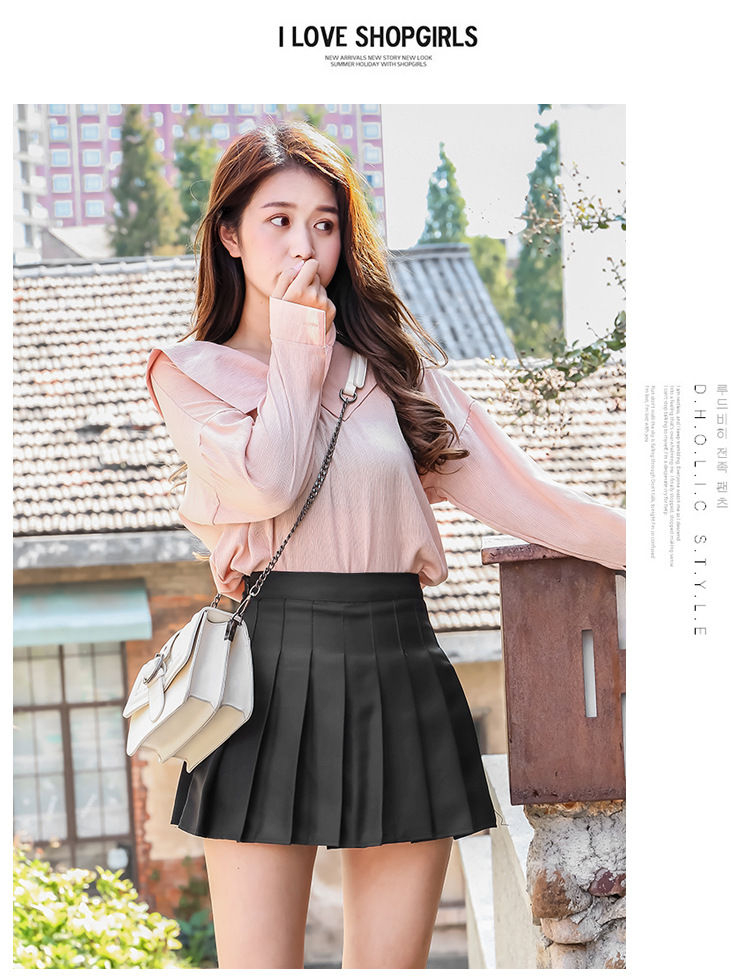 Niji Smile - Mini geplooide rok