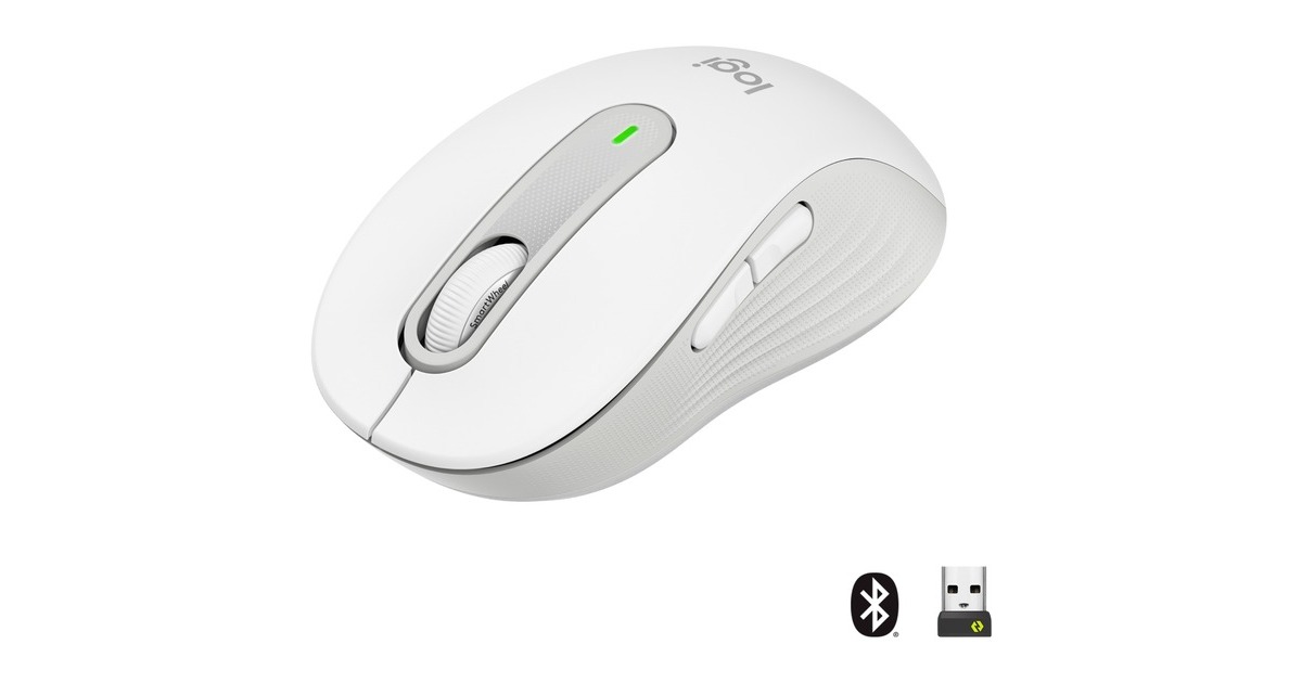 LogitechSignature M650 Medium Draadloze Muis  (Wit)