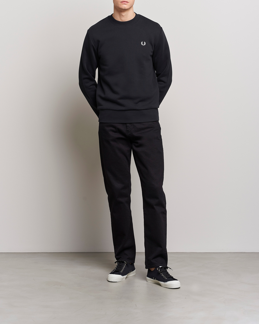 Fred Perry Crew Neck Sweatshirt Black