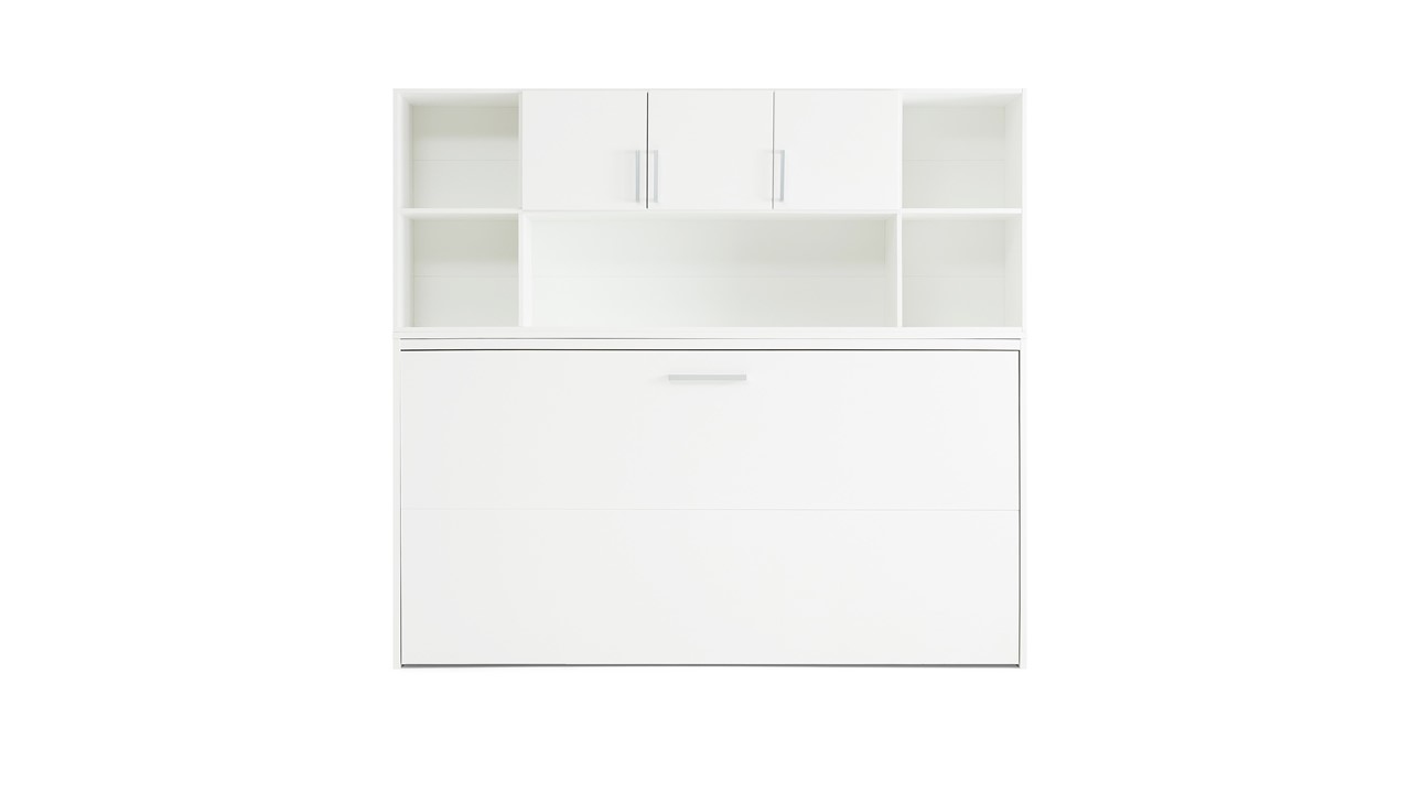 Opklapbed Albero met bovenbouw wit