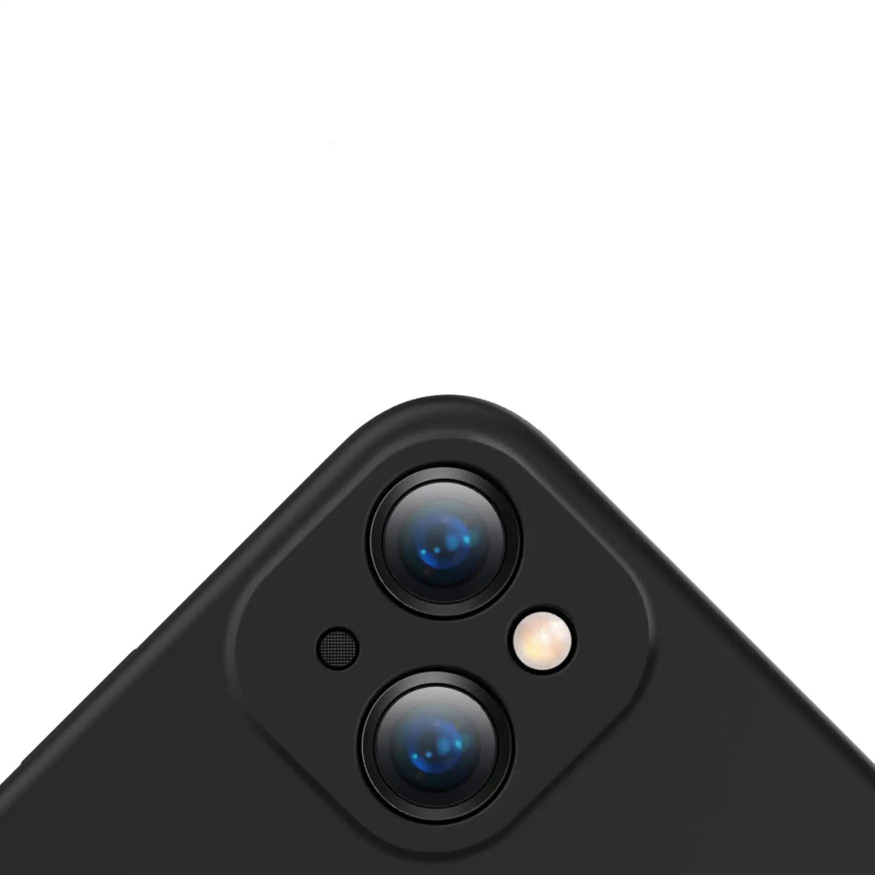 iPhone 13 Gummi Case Hülle Kameraschutz - Dunkelgrün