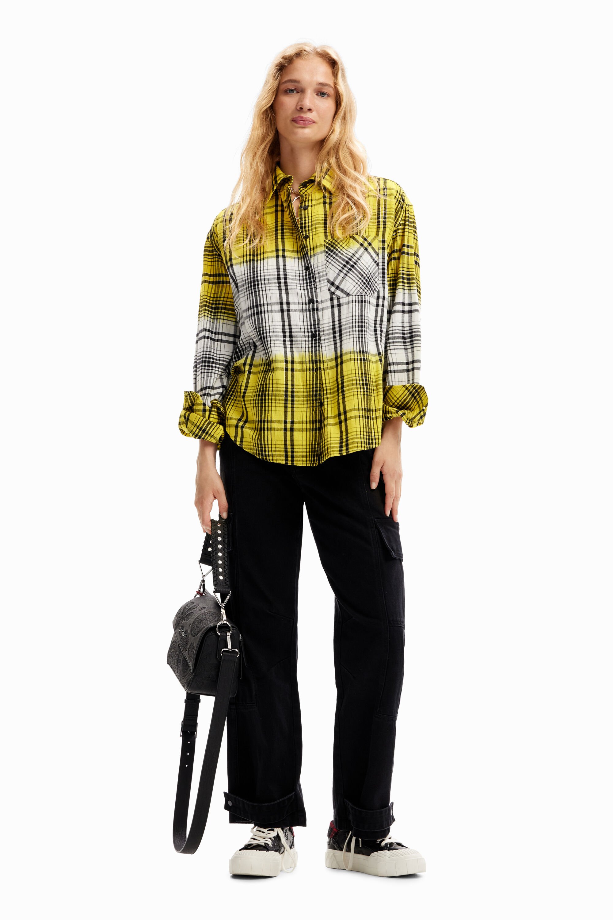 Chemise carreaux dégradé