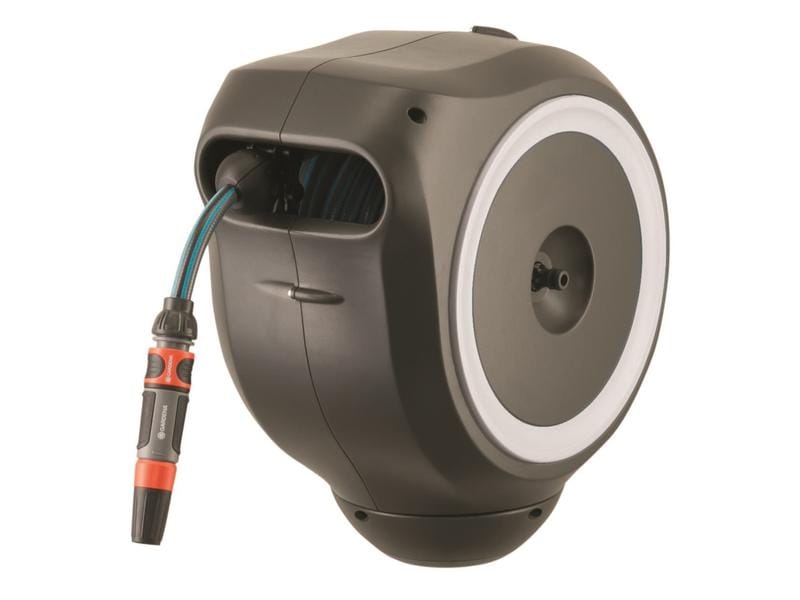GARDENA Wand-Schlauchbox RollUp S 15 m Praktische und kompakte Schlauchrolle