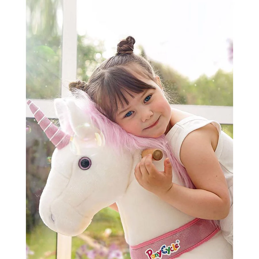 PonyCycle® Pink Unicorn mit Bremse - groß