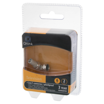 Q-Link coax F-wartel waterdicht 6 mm 2 stuks