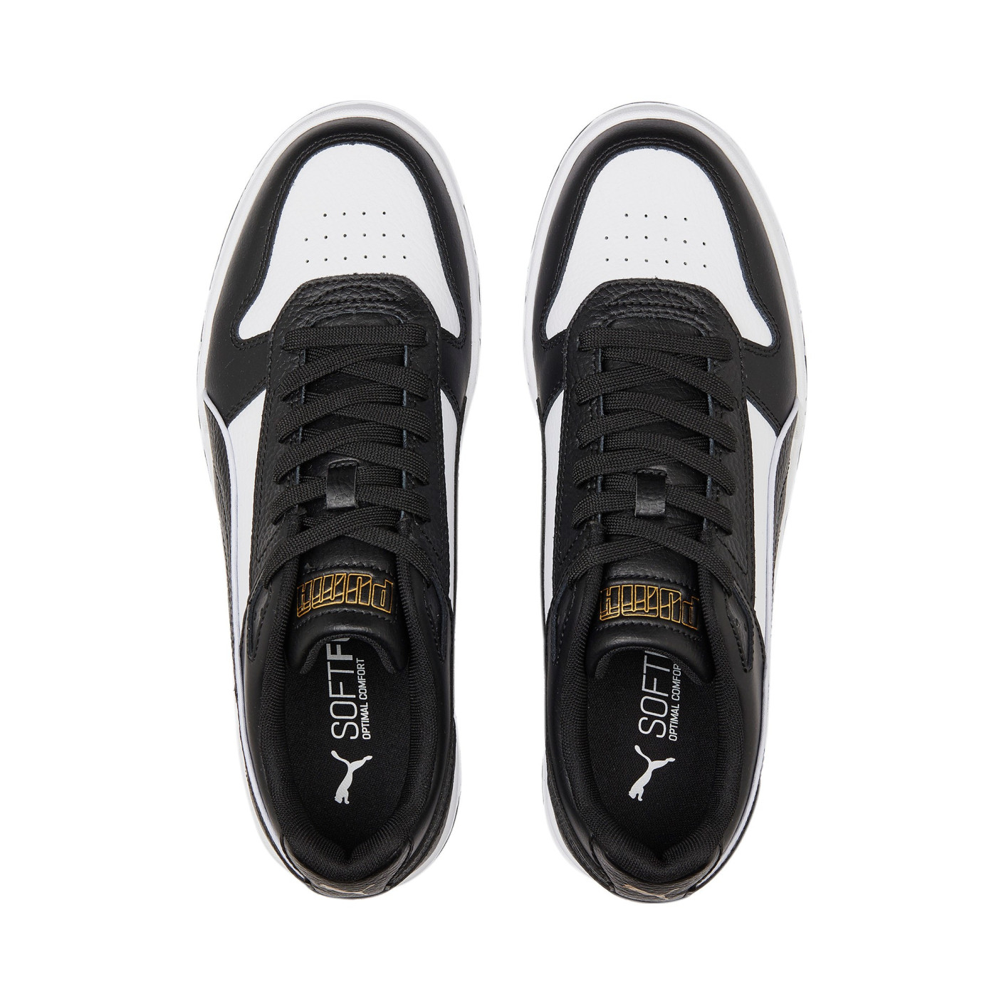PUMA Rebound Game Low Sneakers Zwart Wit Goud