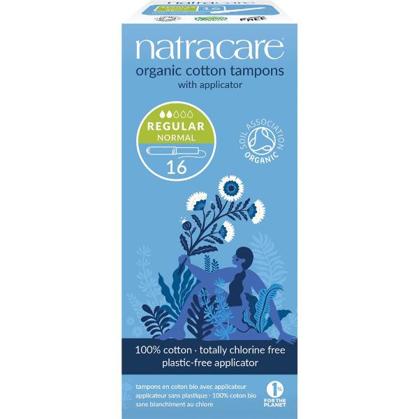 NATRACARE Tampons mit Applikator<br>16 Stück, regular