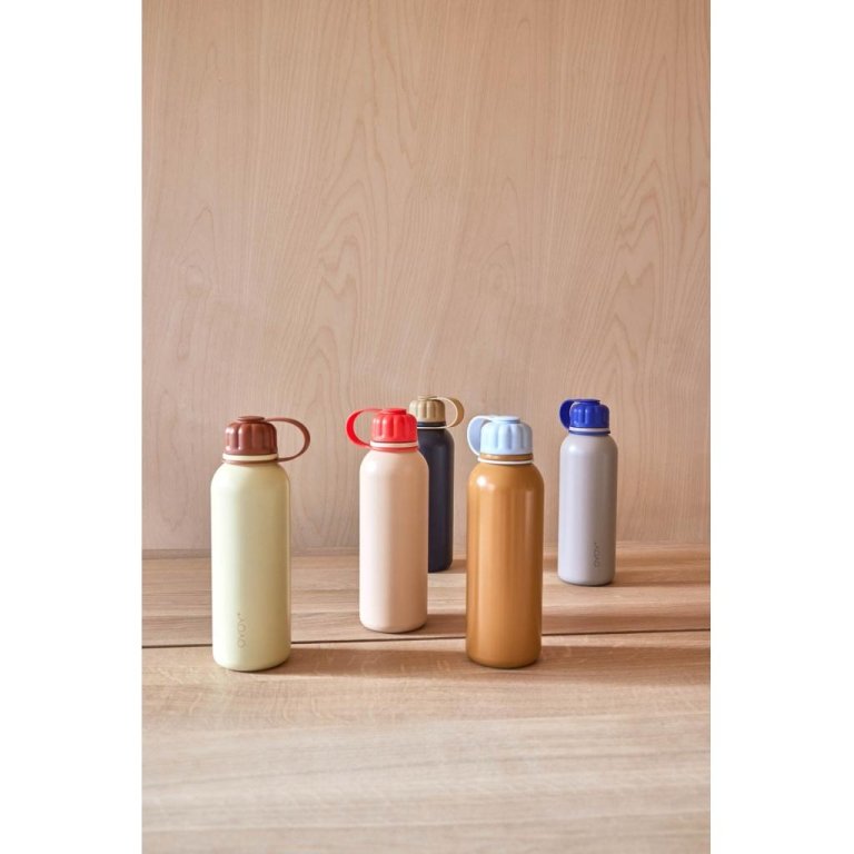 OYOY Pullo Travel Cup thermosfles Butter/Nutmeg