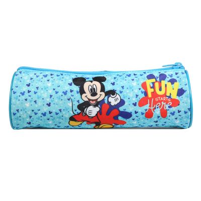 Trousse ronde Mickey - 1 compartiment - bleu - Bagtrotter