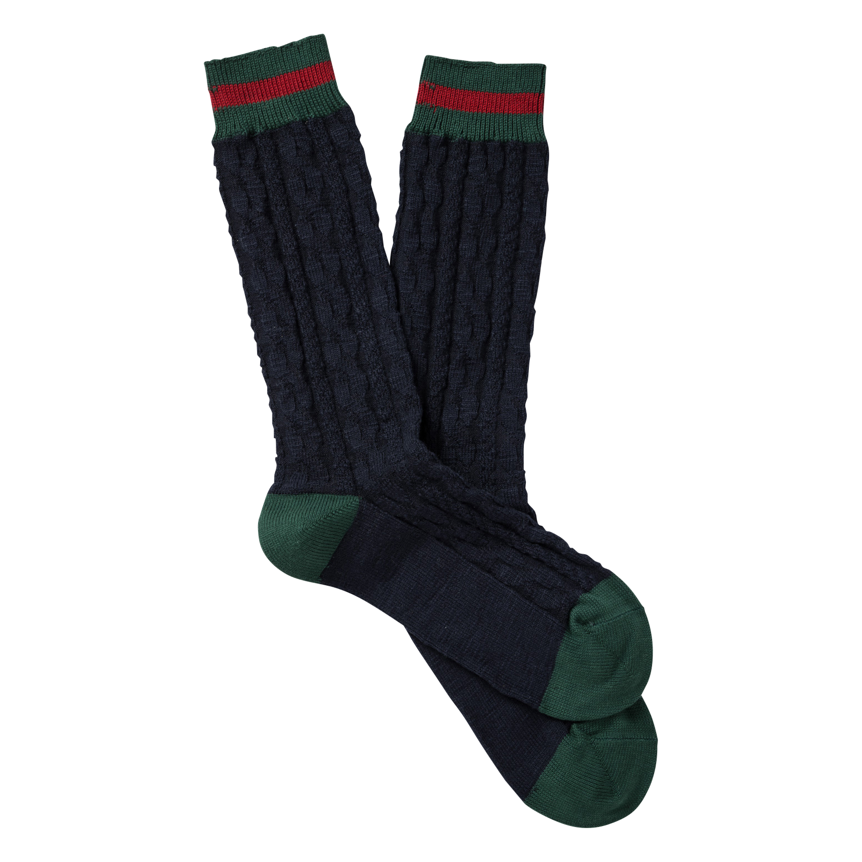 BOBBY - Chaussettes torsadées en coton mélangé | Bleu