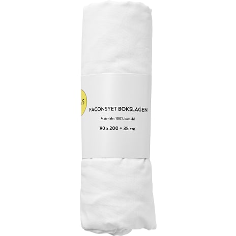 BASIS boxmadraslagen 180x200x35 cm - hvid