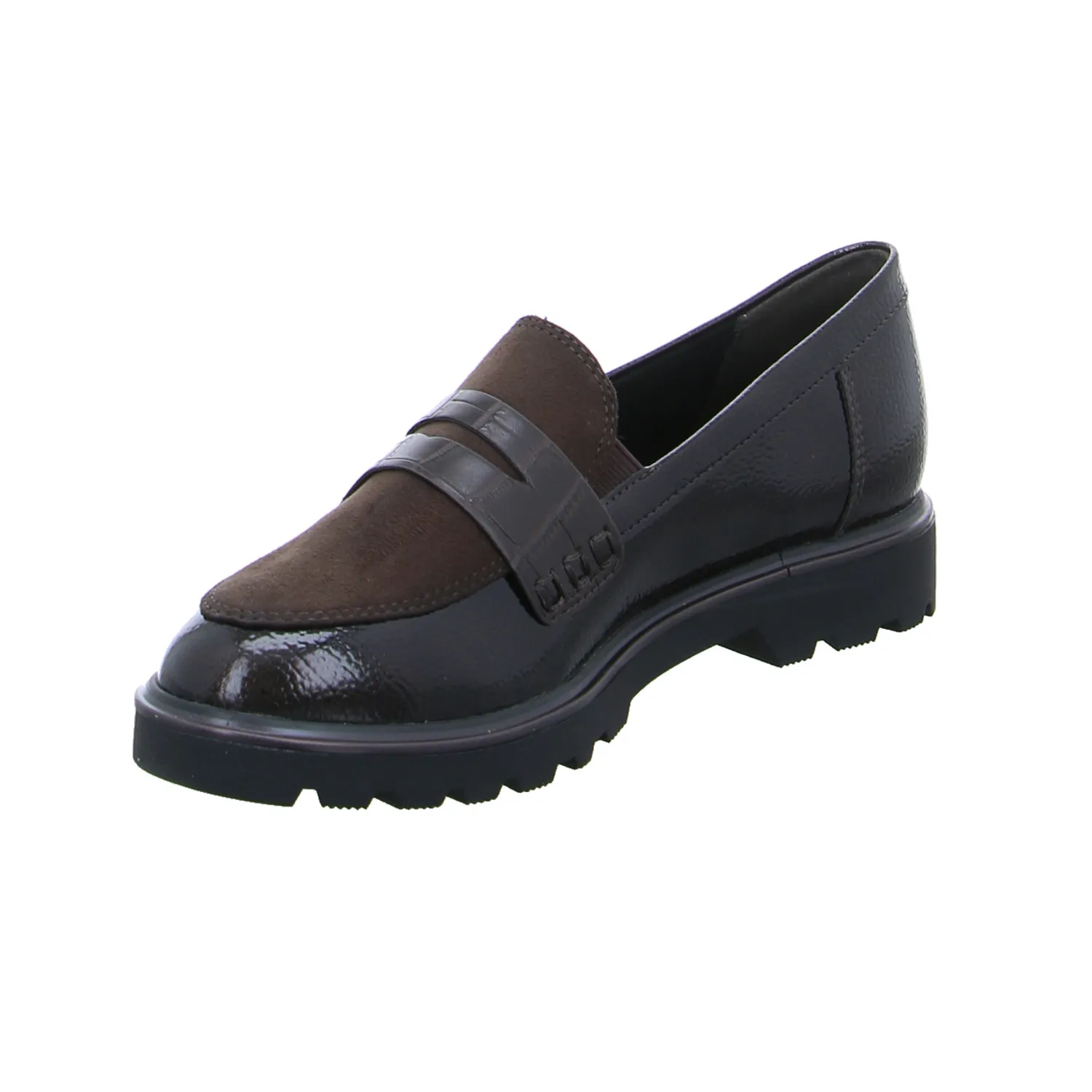 TAMARIS Slipper Braun Lederimitat