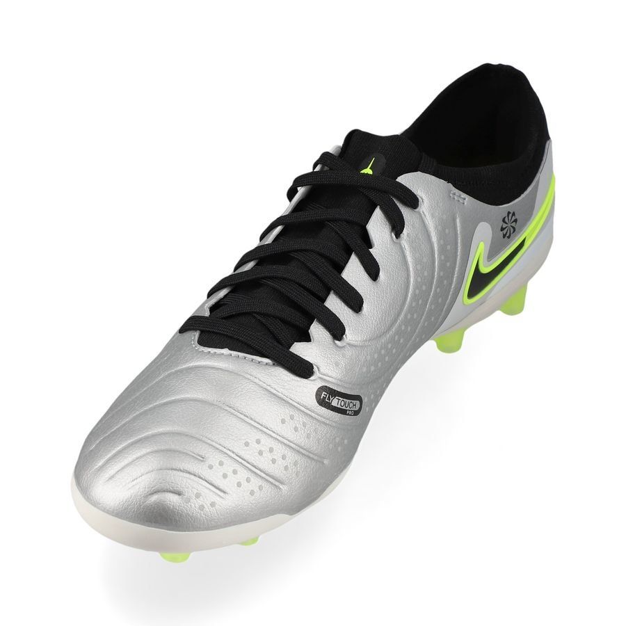 Nike Tiempo Legend 10 Pro AG-PRO Mad Voltage - Argenté/Noir/Jaune Fluo