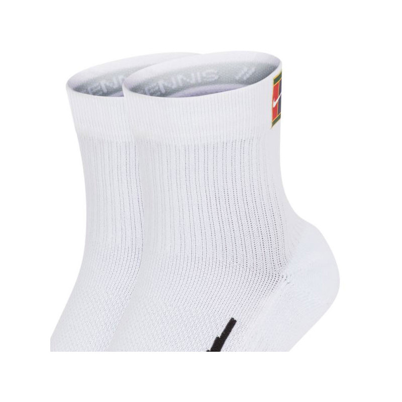 Chaussettes tennis NikeCourt x2 Quarter Multiplier blanc