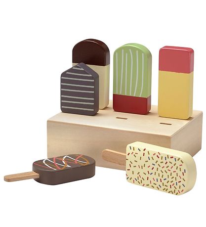 Kids Concept Spiellebensmittel - 7 st. - Bistro - Eis Am Stiel
