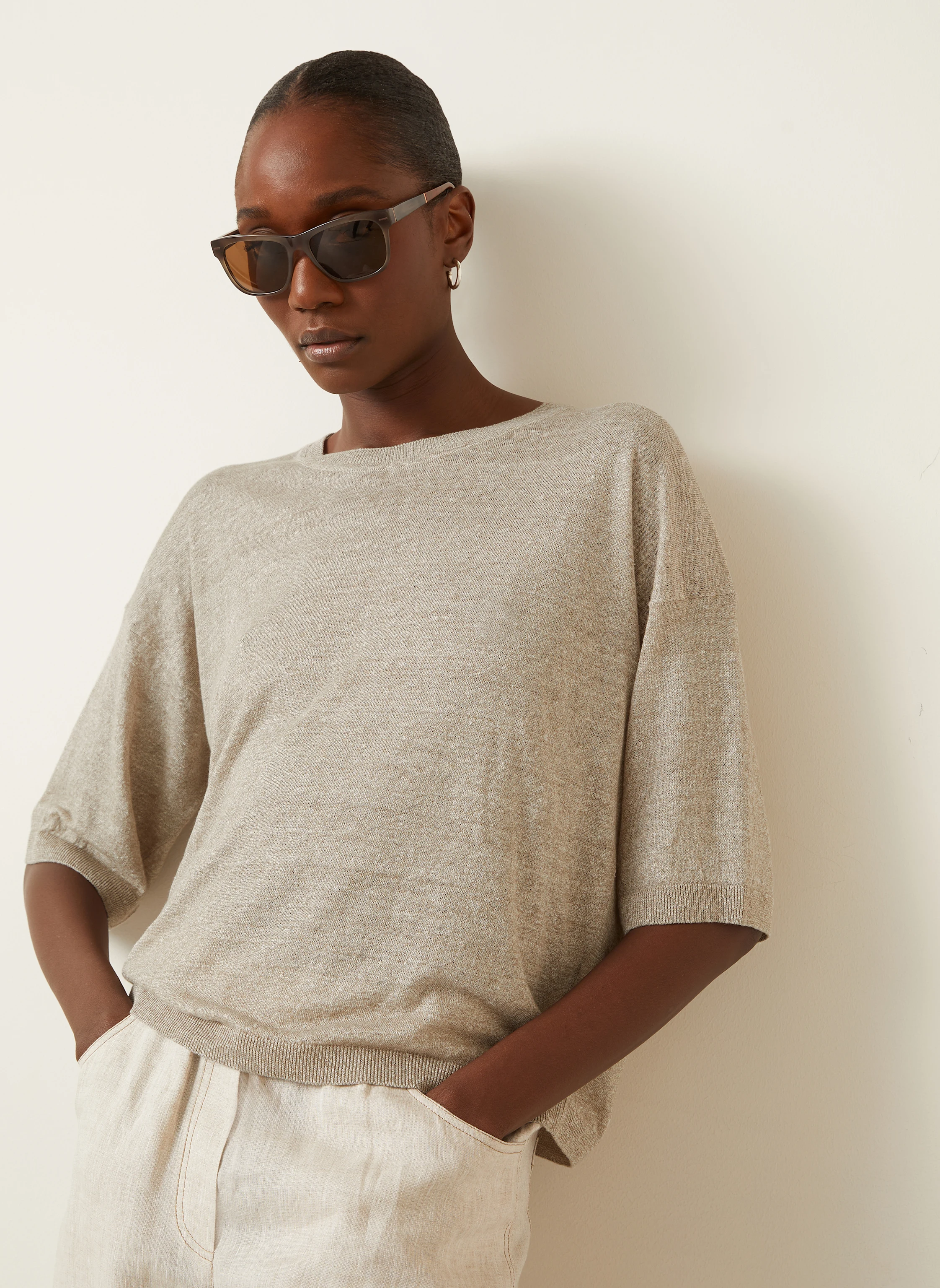 IRIS von ARNIM T-Shirt VENERA mit Leinen