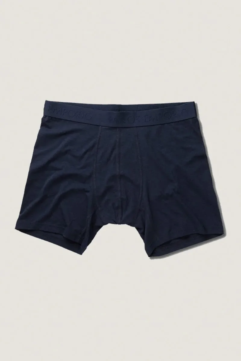 Panos Emporio PE 3PK BASE BAMBOO BOXER Pinstripe/pinstripe Poseidon/navy