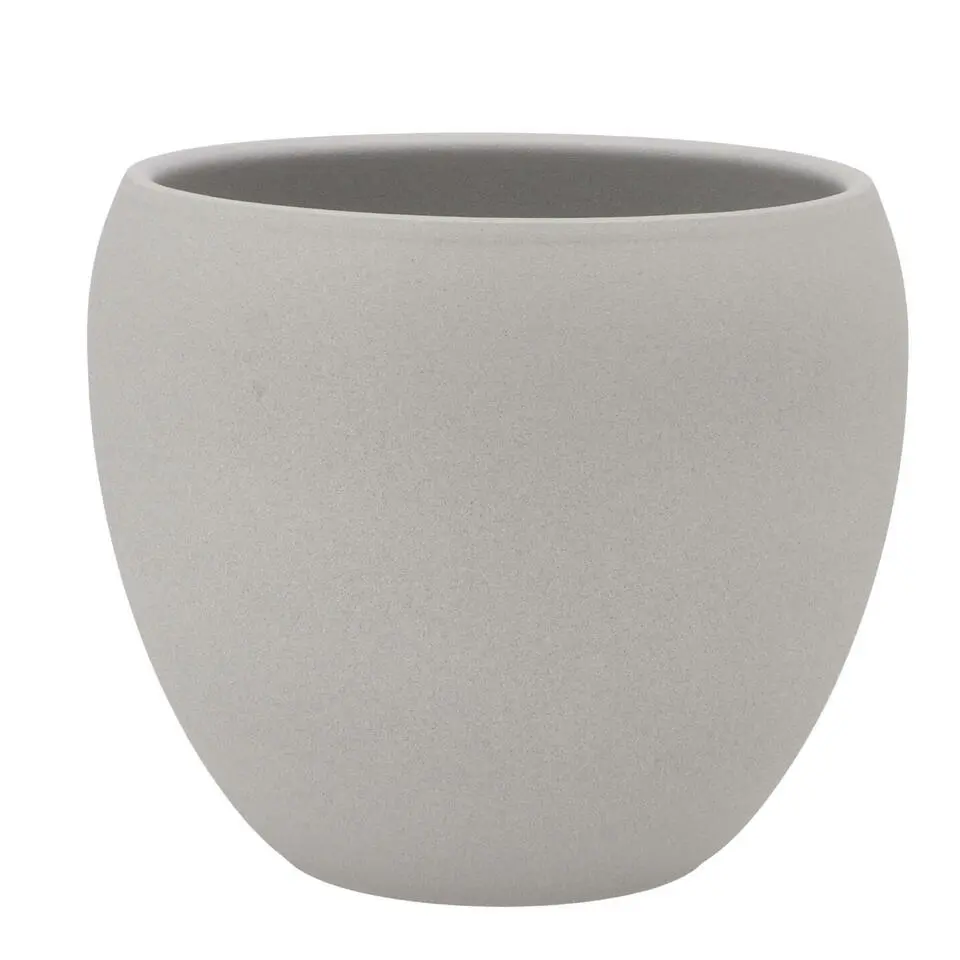 DK Design Plantenpot Vinci - lichtgrijs mat - D19 x H22 cm