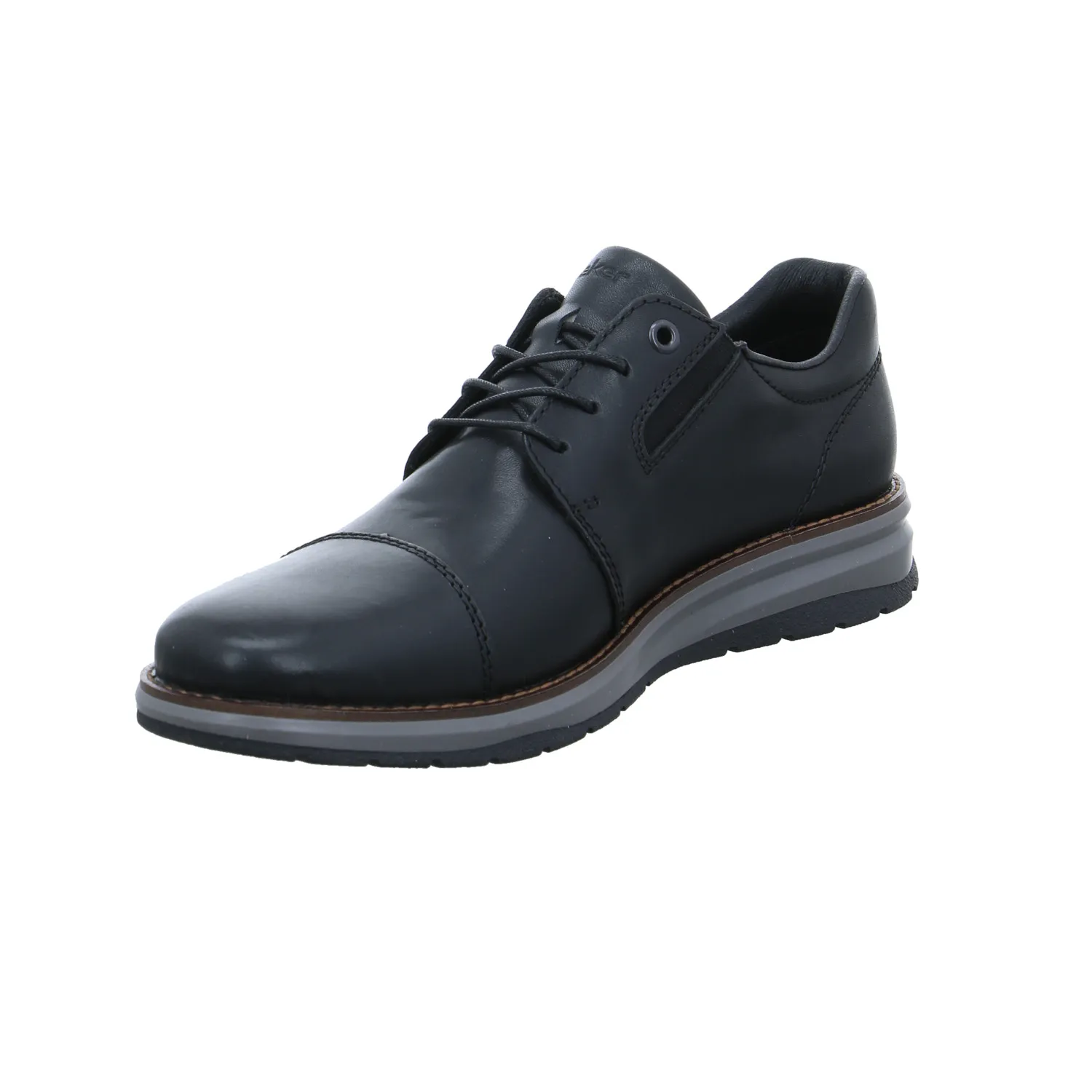 RIEKER Halbschuh-City Schwarz Leder