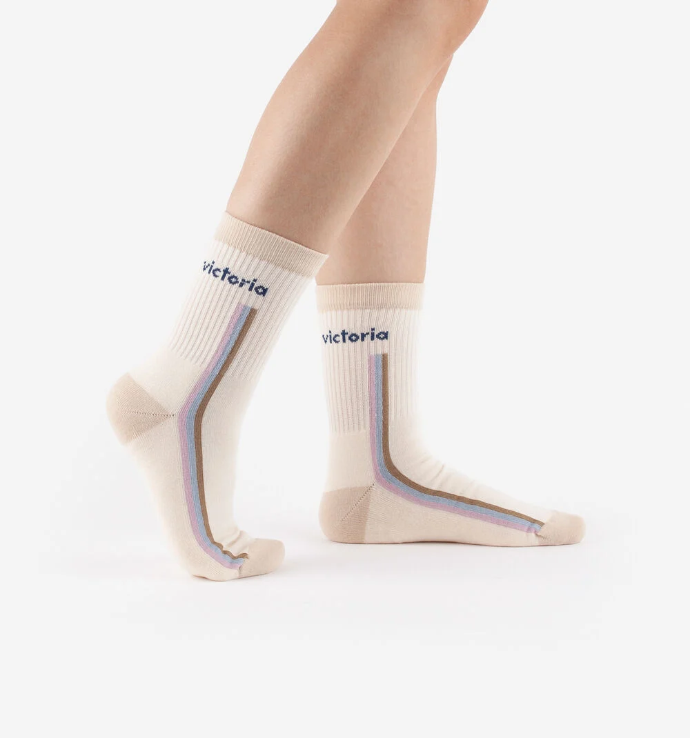 CHAUSSETTES COTON BICOLORESAZUL