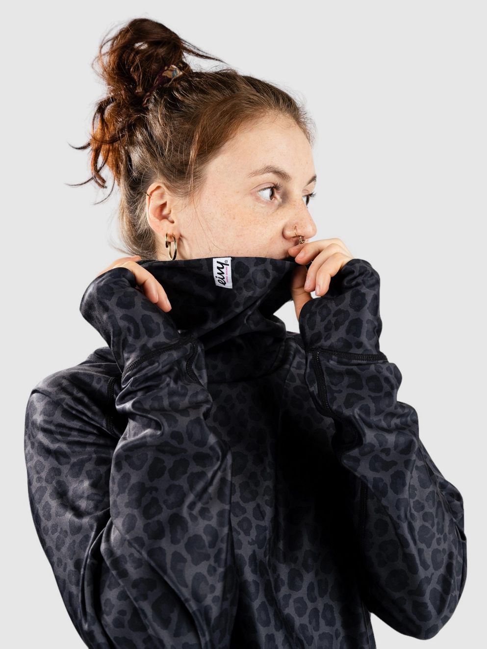 Eivy Icecold Base Layer Top black leopard