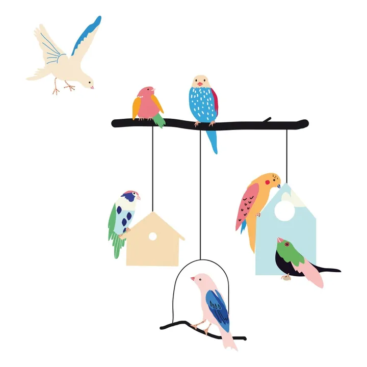 MIMI'lou Stickers Oiseaux et leurs cages
