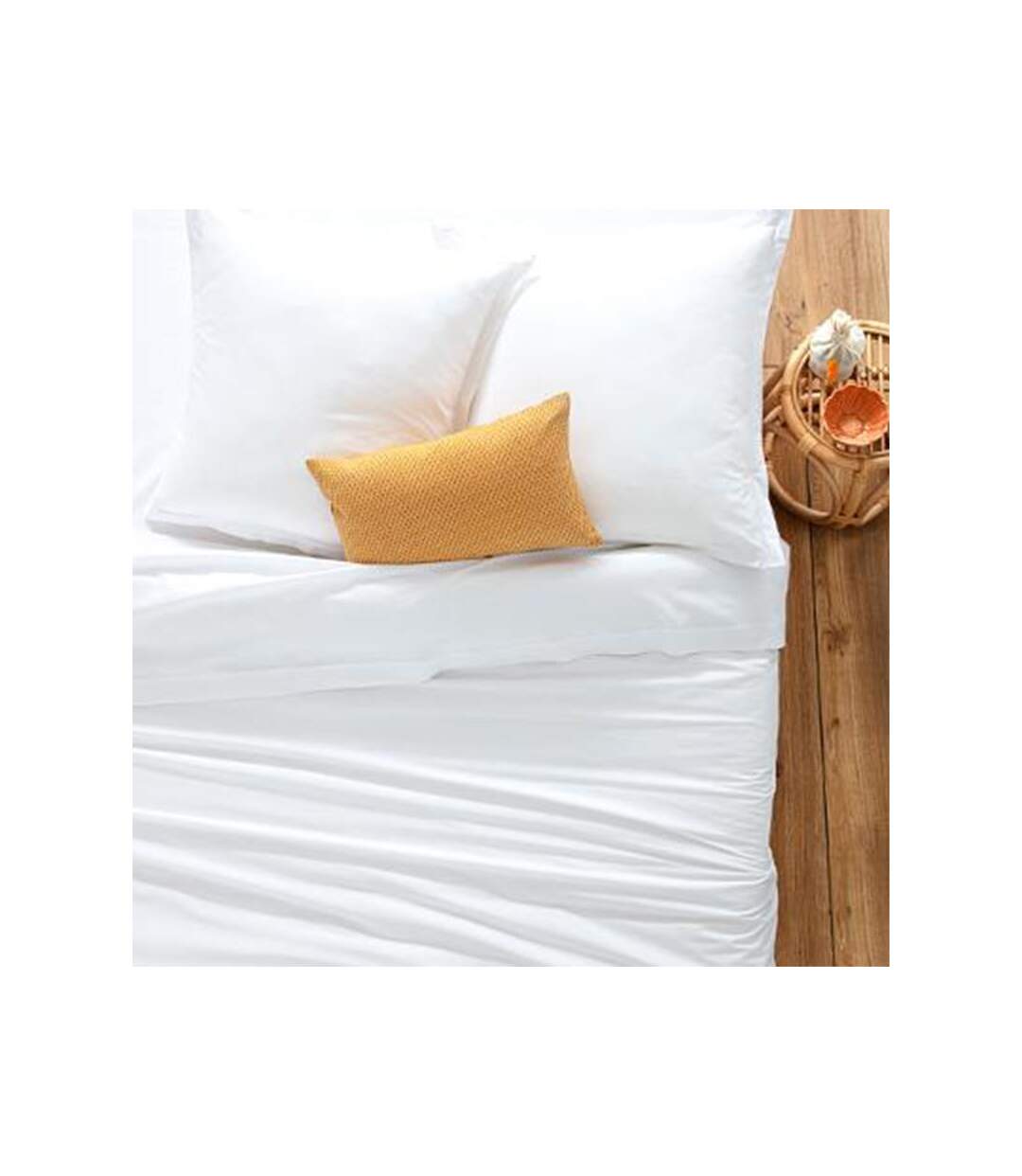 Taie d'Oreiller Intérieur 63x63cm Blanc