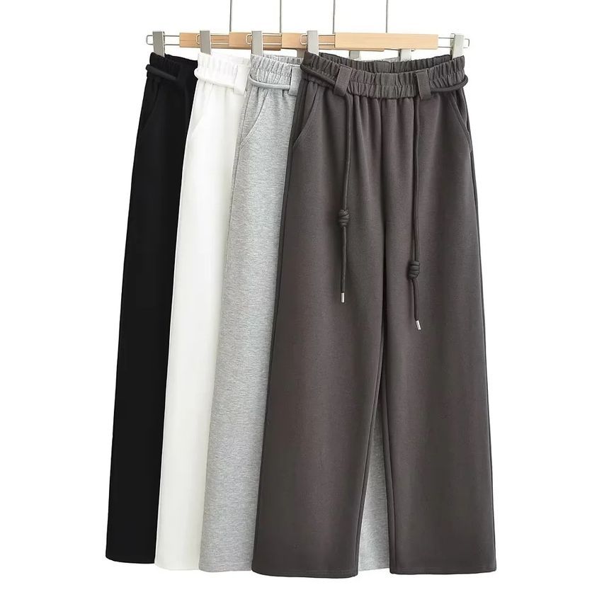 Asiris - High Rise Loose-Fit Effen Wijde Joggingbroek