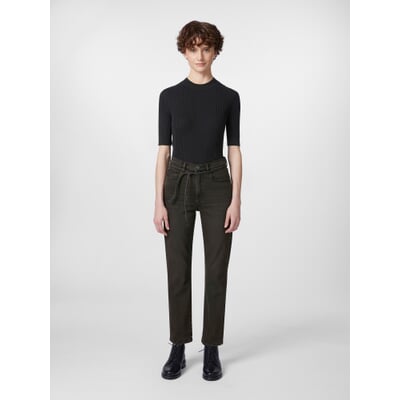 Damen-Stretchjeans, Schwarzbraun