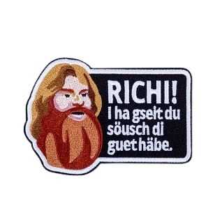 Lustiger Stoff Patch Bügelbild DIY Bastel Aufnäher Flicken für Kleider / Rucksack / Tischdecke (082.00) - Richi!