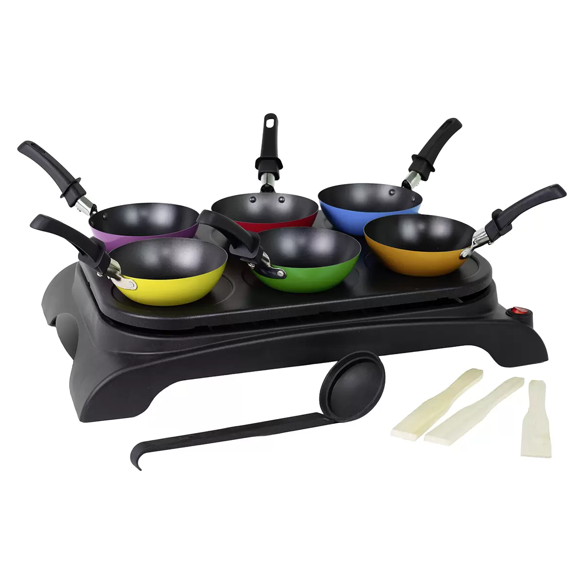 Party Wok-Set Ohmex Schwarz
