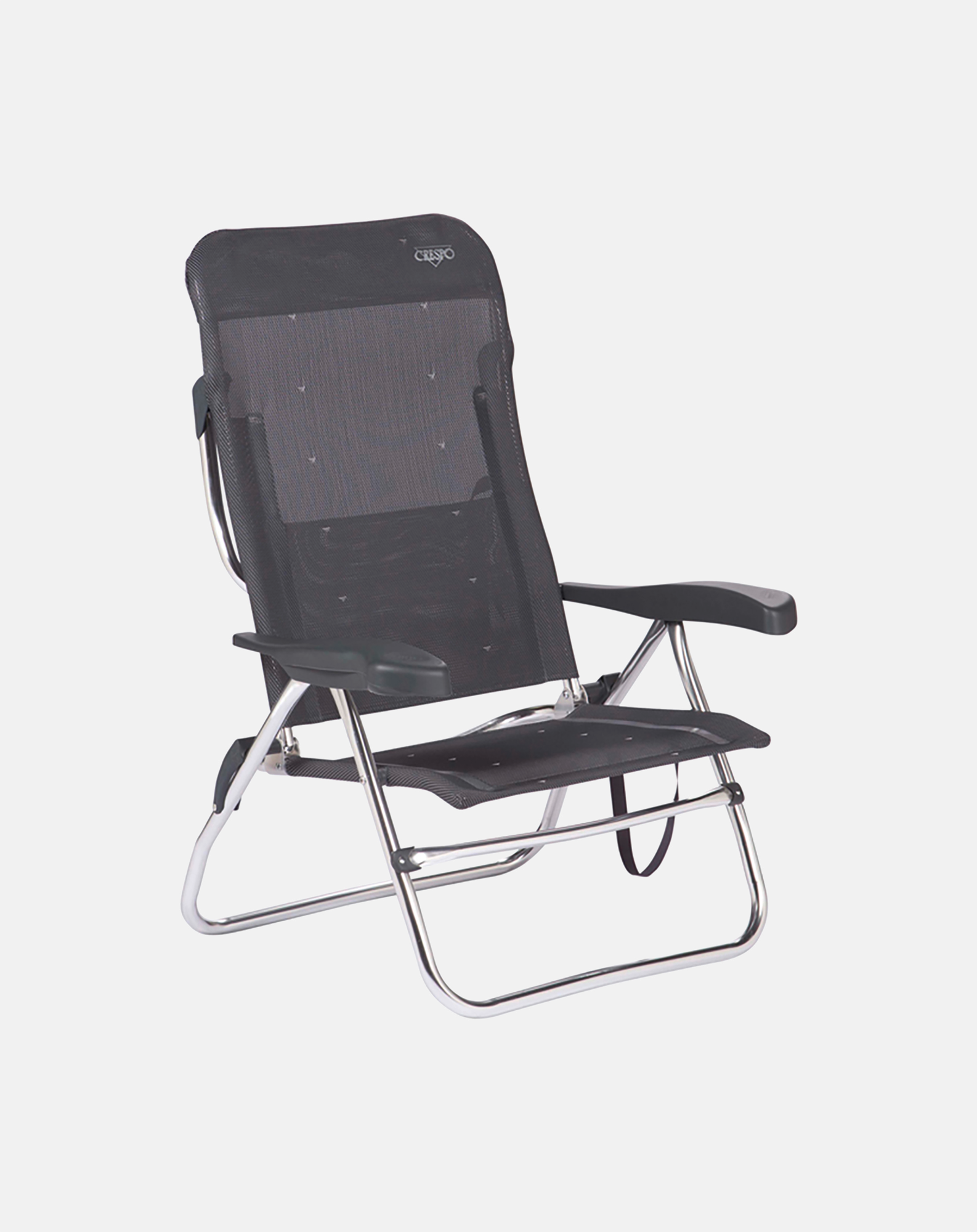 Crespo AL/223 Classic Strandstuhl / Liege grau