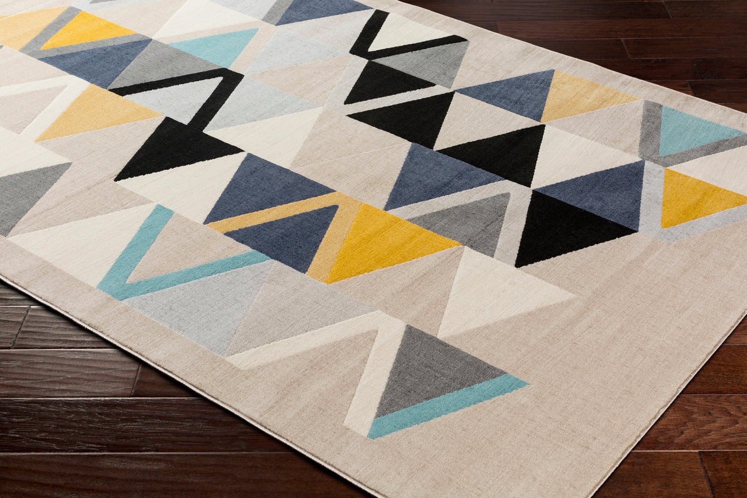 Modern Scandinavisch halkleed, veelkleurig beige/grijs, 80x220 cm, DELANEY