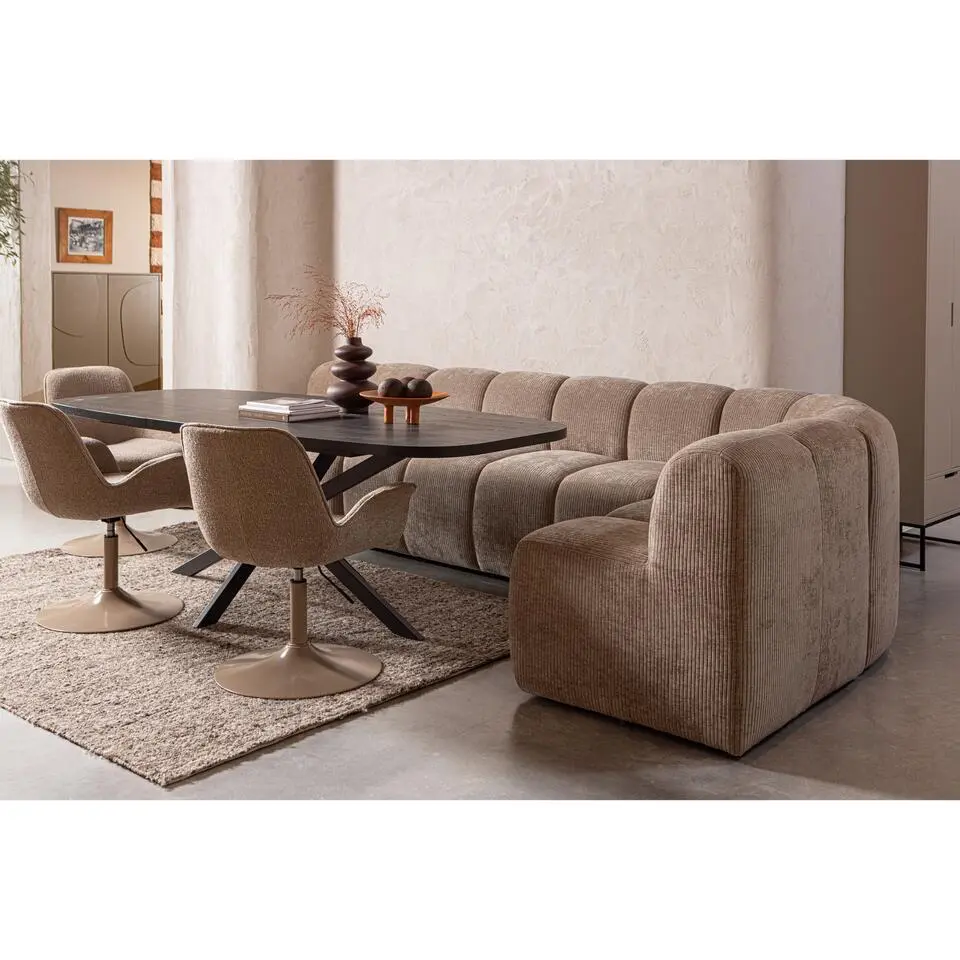 WOOOD vloerkleed Efia - Wol - Bruin Melange - 170x240 cm