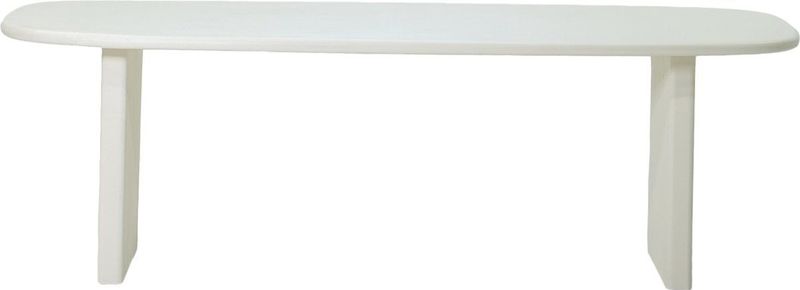 Giga Meubel - Eettafel Gin - Beige - Deens Ovaal 200cm - Beton/MDF