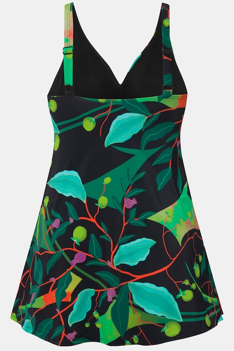 Badekleid, Blätter, herausnehmbare Softcups, recycelt