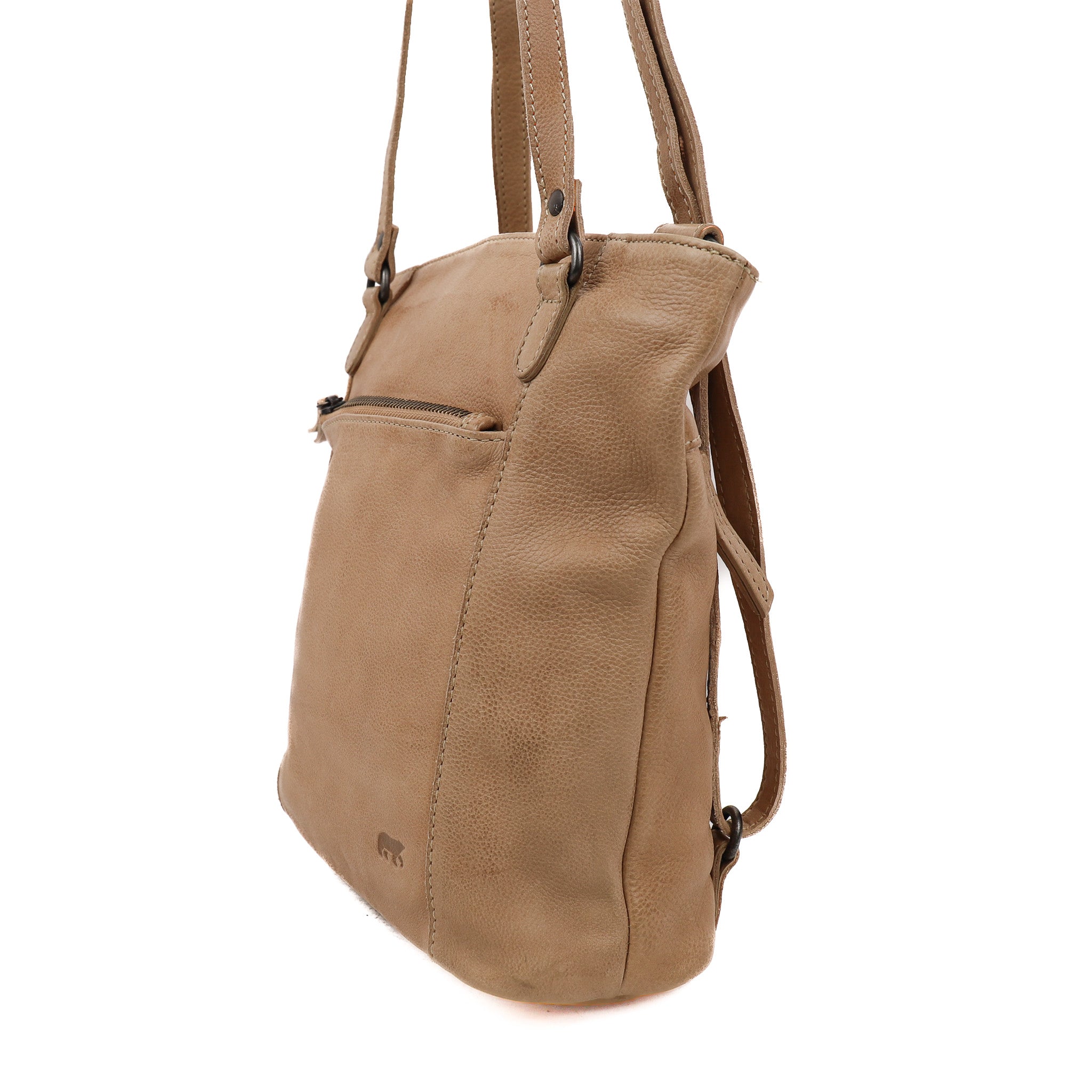 Rugzak/schoudertas 'Sandy' beige Beige