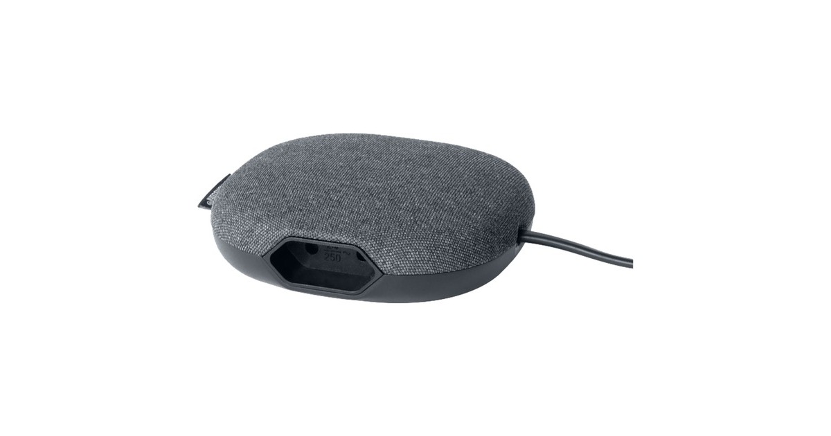 BrennenstuhlEstilo laadstation met textieloppervlak stekkerdoos  (Antraciet/zwart, 3 meter kabel, 1x Eurostekker, 2x USB-lader)