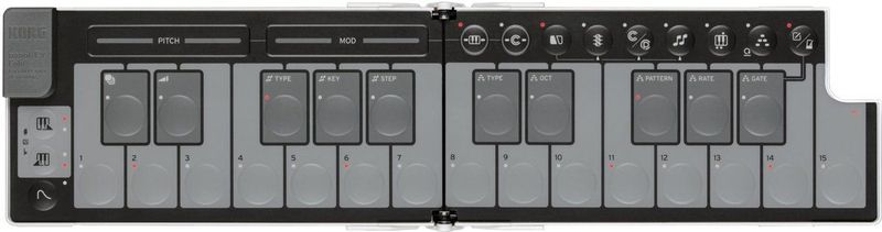 Korg - nanoKEY Fold - MIDI-keyboardcontroller - Wit - 25 Toetsen - USB-C en TRS-MIDI