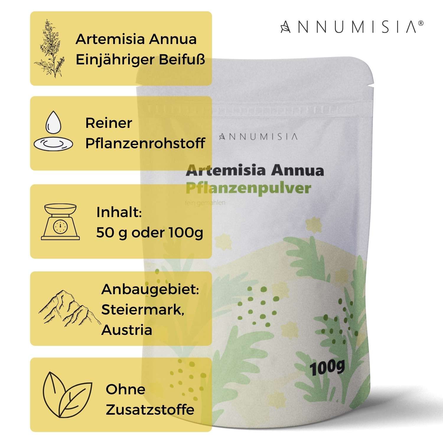 ANNUMISIA® Artemisia Annua Pflanzenpulver