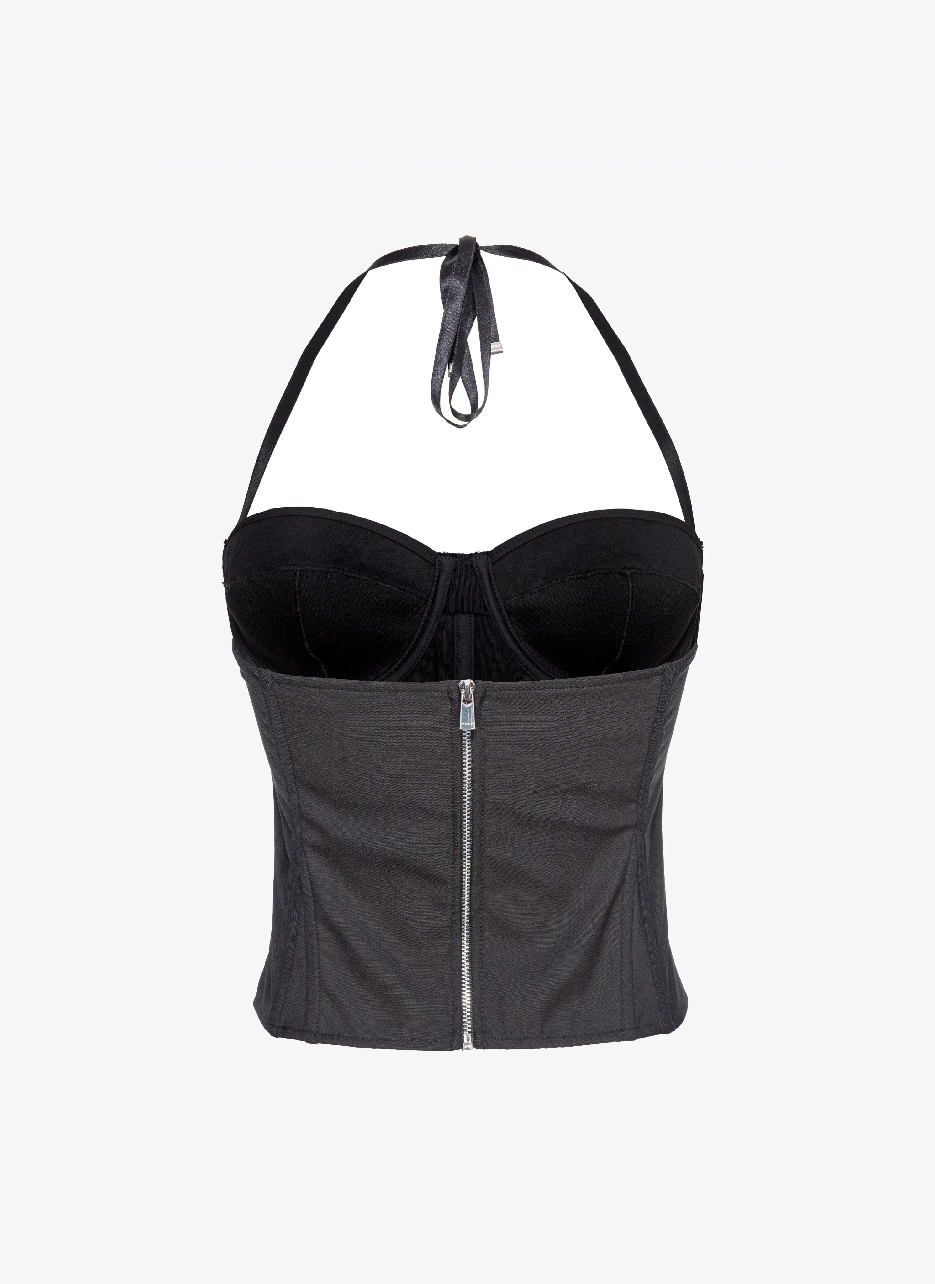 Top bustier à strass reimagine pinko by patrick mcdowell | Noir