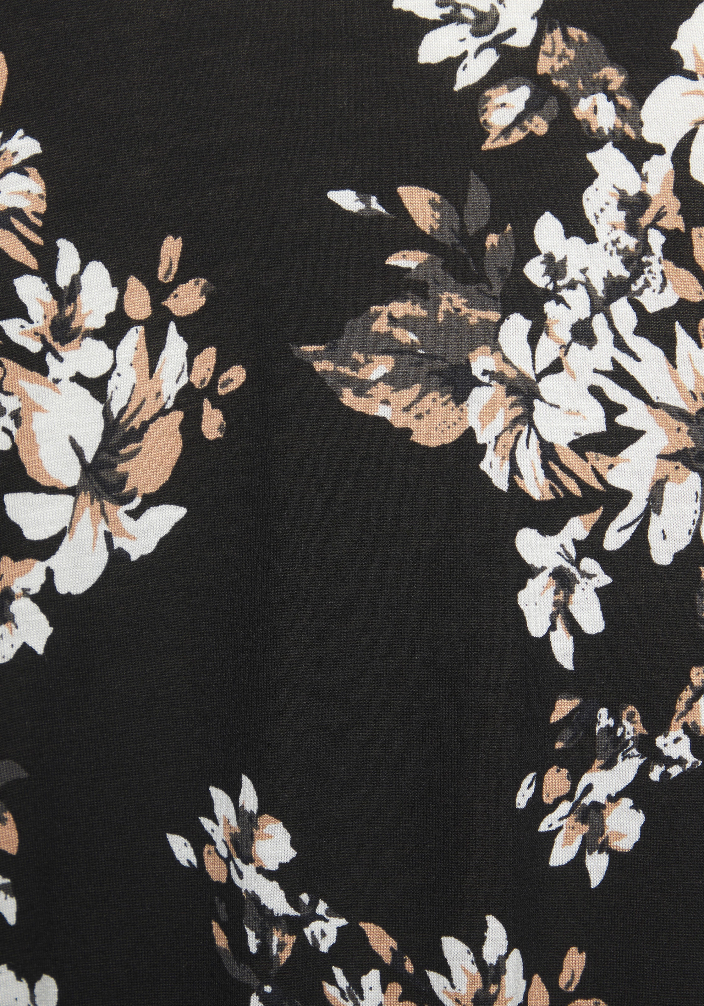 LASCANA Overall , mit Volant am 3/4-Arm, kurzer Jumpsuit mit Blumenprint