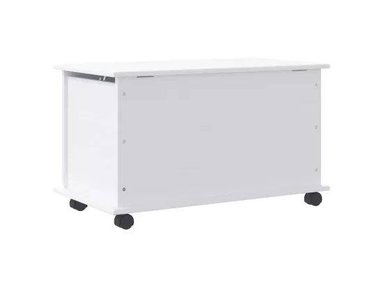 Coffre de rangement et roulettes ALTA blanc 73x39,5x43 cm